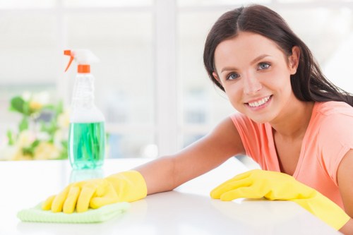 House clearance professional preparing for pressure washing