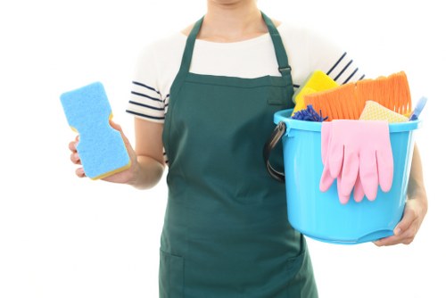 Professional pressure washing team cleaning gutters