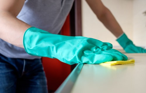 Tools and equipment for gutter cleaning with pressure washing